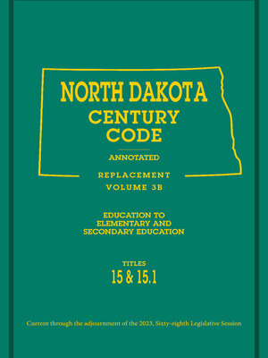 cover image of North Dakota Century Code Annotated